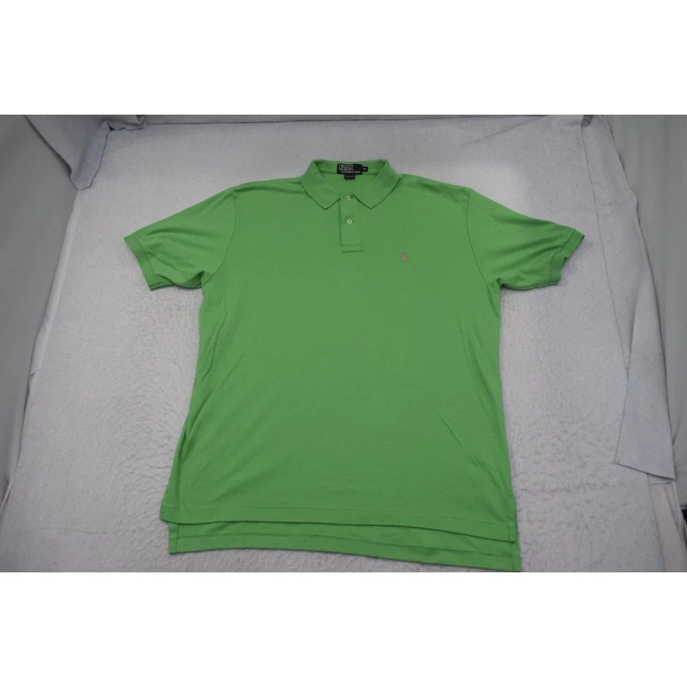 Polo Ralph Lauren Golf Polo Green Classic Fit Short Sleeve‎ VTG Mens Size XL